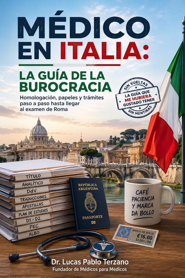 Portada del libro Médico en Italia: La Guía de la Burocracia